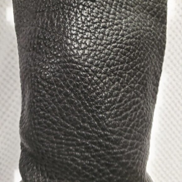 Belstaff Womens Pebbled Leather Suede Black Boots Size 36 / US 6‎ Pre-Owned - Picture 14 of 15